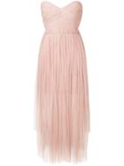 Maria Lucia Hohan Layered Ruched Tulle Dress - Neutrals