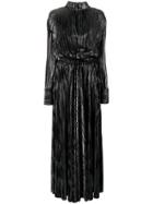 Pierre Balmain Metallic Evening Gown - Black
