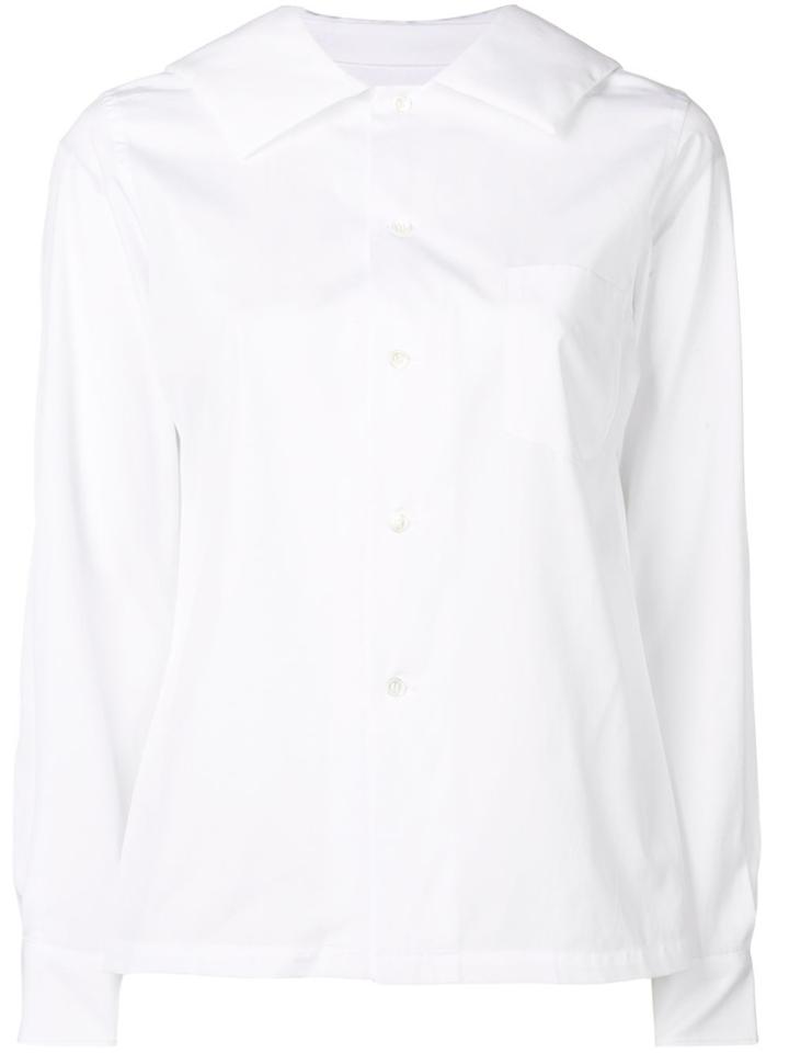 Comme Des Garçons Comme Des Garçons Sailor-style Collar Shirt - White