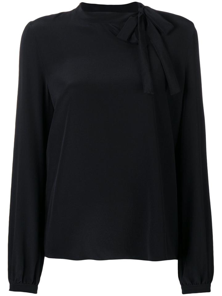 Rochas Bow-tie Blouse - Black