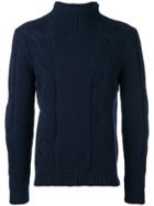 Fay Cable-knit Sweater - Blue