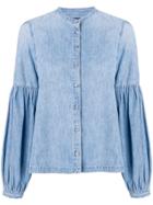 Citizens Of Humanity Billow-sleeve Denim Shirt - Blue