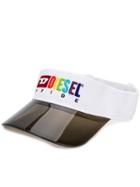 Diesel X Pride Visor Hat - White