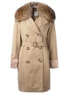Moncler 'dori' Trench Coat - Nude & Neutrals