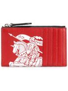 Burberry Cardholder With Logo Print - Red