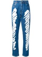 Moschino Brushstroke Jeans - Blue