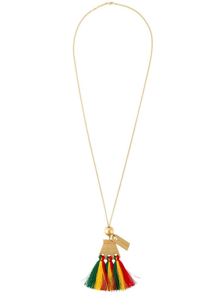 Chloé Red Multi Janis Pendant Necklace - Multicolour