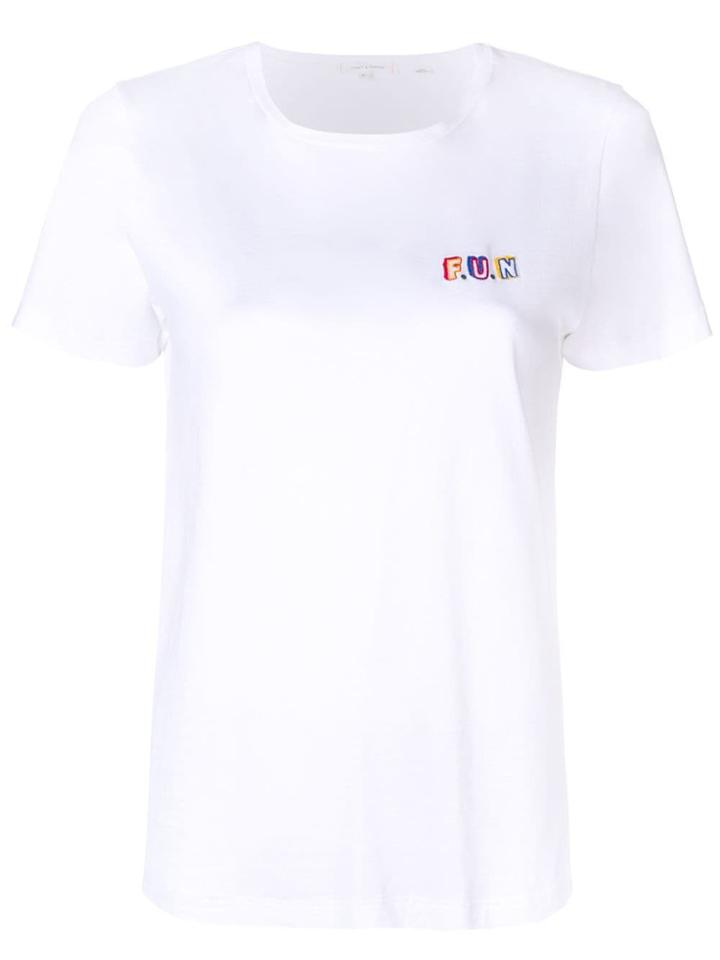 Chinti & Parker Slogan Short-sleeve T-shirt - White