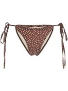 Peony Freckle Bikini Bottom - Brown