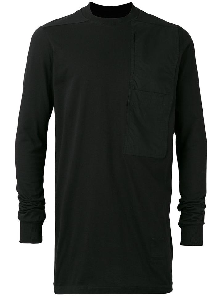 Rick Owens Drkshdw - Patch Detailed Jumper - Men - Cotton - Xl, Black, Cotton