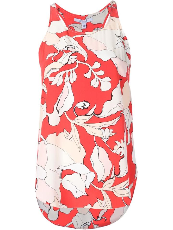 Derek Lam 10 Crosby Floral Pattern Tank Top