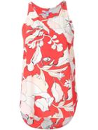 Derek Lam 10 Crosby Floral Pattern Tank Top