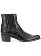 Calvin Klein 205w39nyc Cowboy Ankle Boots - Black