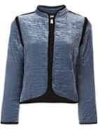 Forte Forte Lightweight Velvet Jacket, Women's, Size: 2, Blue, Silk/cupro/viscose/wool