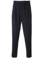 Giorgio Armani Track Pant Trousers, Men's, Size: 50, Black, Cotton/virgin Wool/spandex/elastane