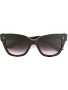 Dita Eyewear - 'daytripper' Sunglasses - Women - Acetate/titanium/18kt Gold - One Size, Black, Acetate/titanium/18kt Gold