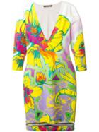 Roberto Cavalli V-neck Floral Print Dress