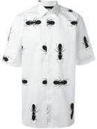 Paul Smith Ant Print Shirt, Men's, Size: 17, White, Cotton