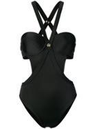 Versace Medusa Stud Swimsuit - Black