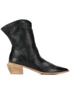 Marsèll Pointed Angled Heel Boots - Black