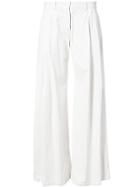 Nili Lotan Wide-leg Palazzo Trousers - White