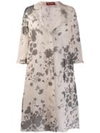 Max Mara Studio Floral Print Coat - Neutrals