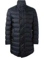 Moncler 'monier' Padded Coat, Men's, Size: 3, Blue, Feather Down/polyamide