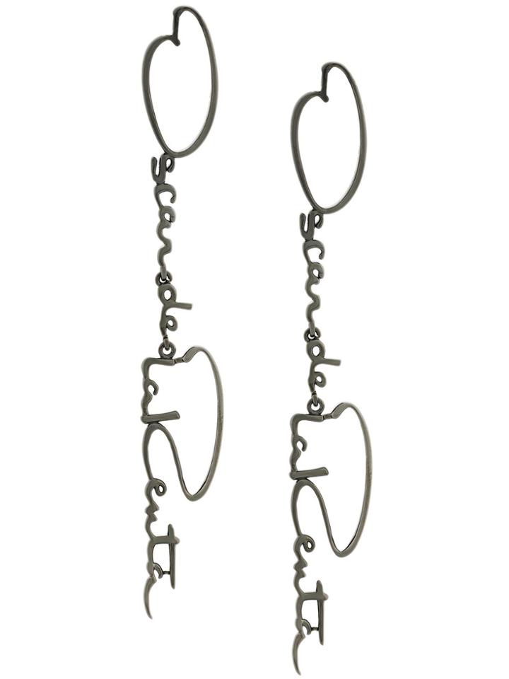 Oscar De La Renta Logo Earrings - Metallic
