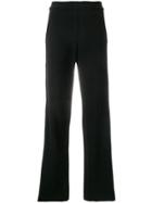 Theory Contrasting Stripes Trousers - Black
