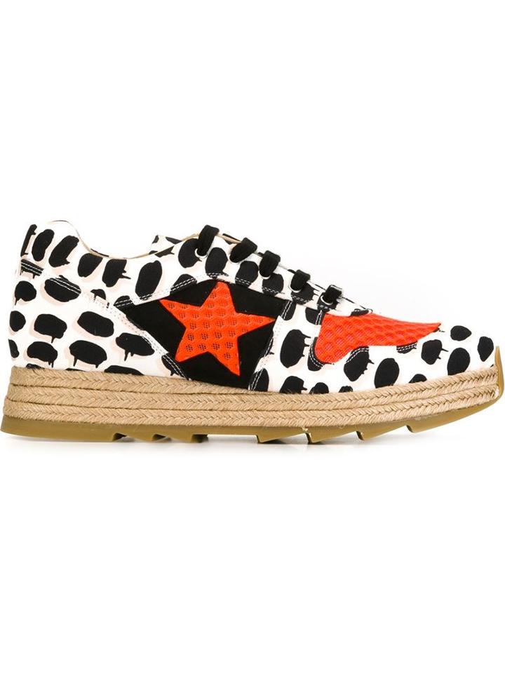 Stella Mccartney Contrast Print Sneakers