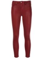 L'agence Cropped Skinny Jeans - Red
