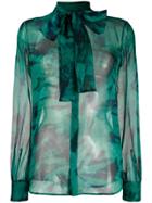 Dsquared2 Pussy Bow Blouse - Green