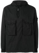 Stone Island Hooded Pullover Jacket - Black