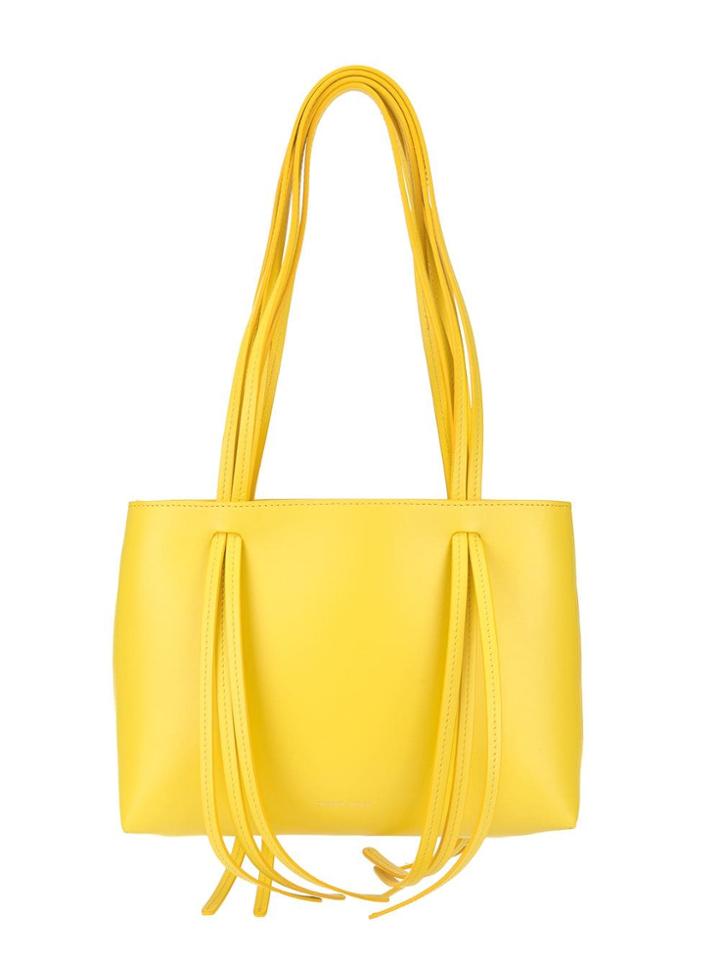 Mansur Gavriel Fringe Shoulder Bag - Yellow