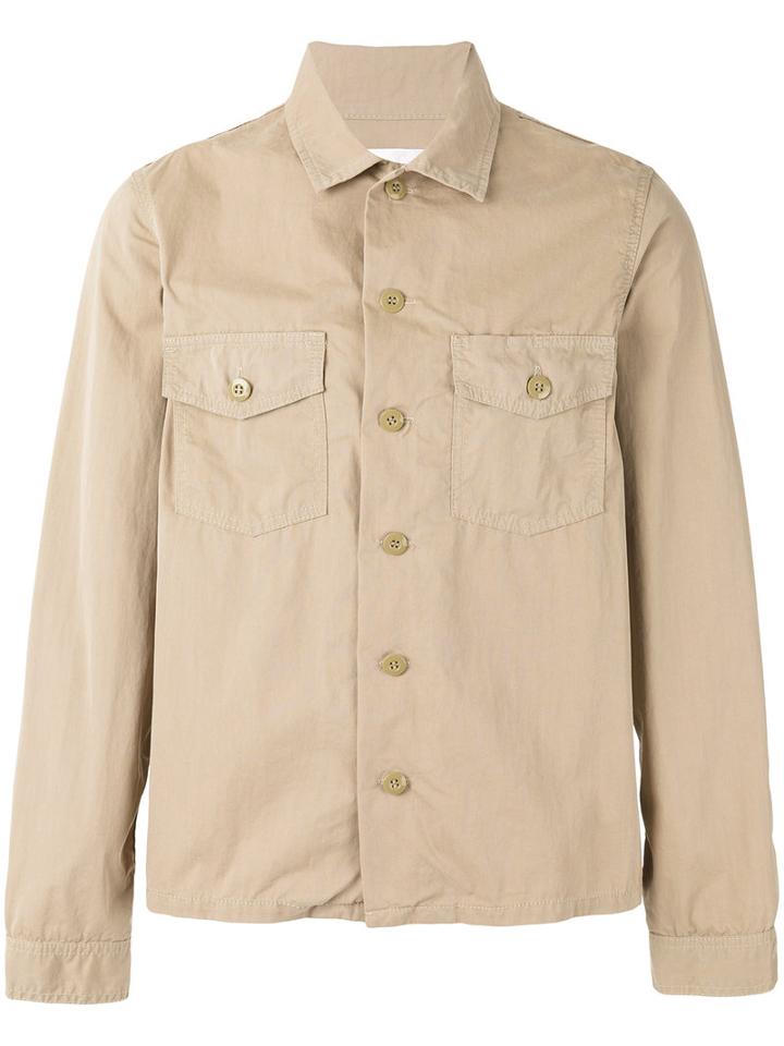 Ganryu Comme Des Garcons - Shirt Jacket - Men - Cotton/nylon - M, Nude/neutrals, Cotton/nylon