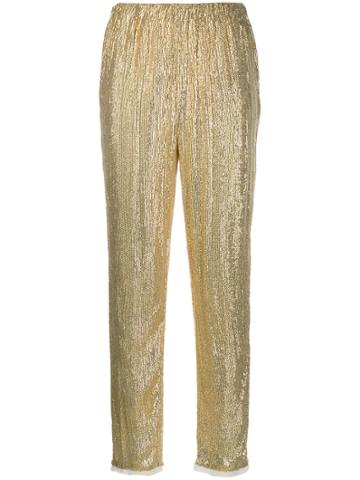Mes Demoiselles Phenomenon Sequin Trousers - Gold