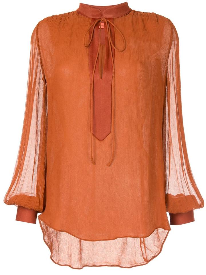 Manning Cartell V-neck Blouse - Brown