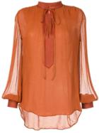 Manning Cartell V-neck Blouse - Brown