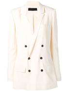 Haider Ackermann Double Breasted Silk Jacket - Neutrals