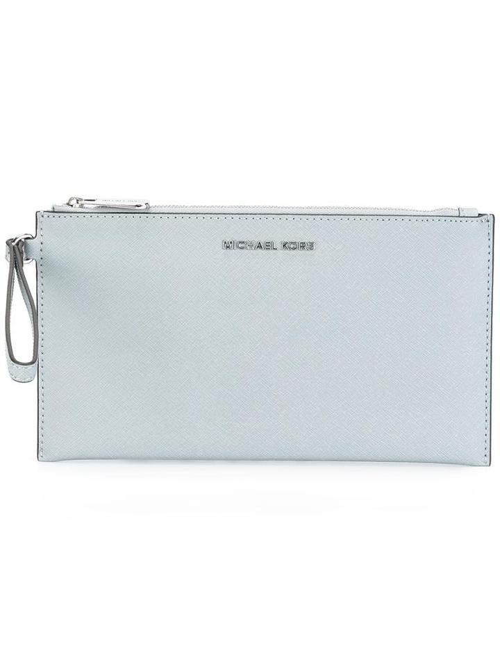 Michael Michael Kors 'jet Set Travel' Clutch, Women's, Blue