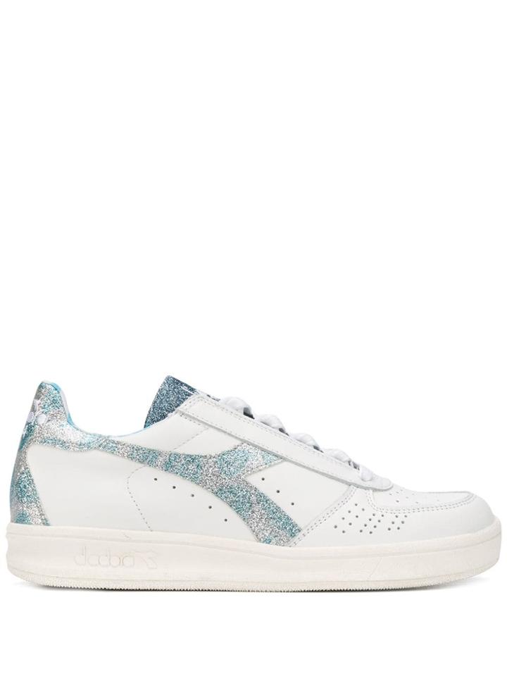 Diadora Glitter Panel Sneakers - White