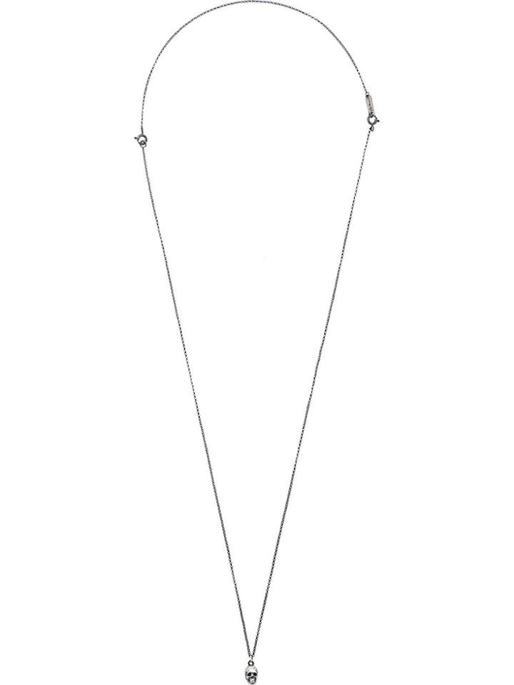 Ugo Cacciatori Skull Detail Necklace - Silver
