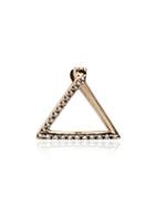 Shihara 18k Yellow Gold Diamond Triangle Earring - Metallic