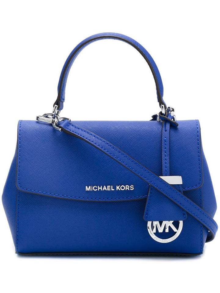 Michael Michael Kors Extra Small 'ava' Crossbody Bag, Women's, Blue, Leather
