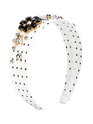 Dolce & Gabbana Kids Embellished Headband, Girl's, White