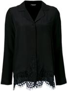 Twin-set Lace Insert Shirt - Black