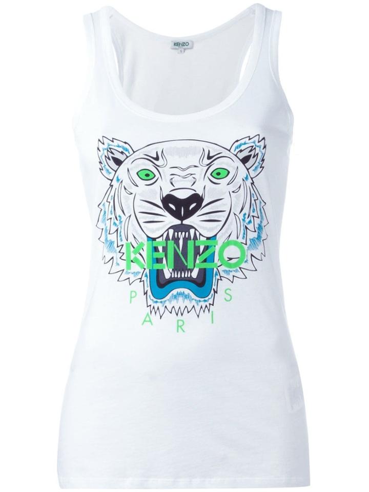 Kenzo 'tiger' Tank Top - White