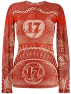 Givenchy I Feel Love Dollar Print Top - Red