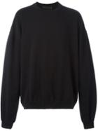 Haider Ackermann Crew Neck Sweatshirt, Men's, Size: Xs, Black, Cotton