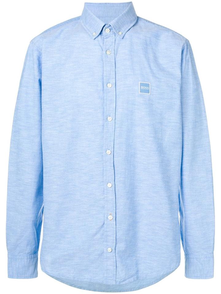 Boss Hugo Boss Logo Patch Shirt - Blue